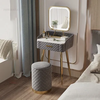 Скандинавские ультраузкие комоды, Минималистичная современная спальня, Туалетный столик для маленькой квартиры, Роскошная мебель для спальни, Креативный комод