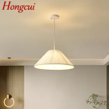 Современный подвесной светильник Hongcui Nordic LED Креативность Простота Складки Белый Подвесной Светильник для дома Столовая Спальня
