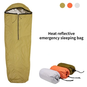 Спальный мешок Водонепроницаемый Легкий Тепловой Аварийный Спальный Мешок, Одеяло для выживания, сумка для кемпинга, пеших прогулок, активного отдыха