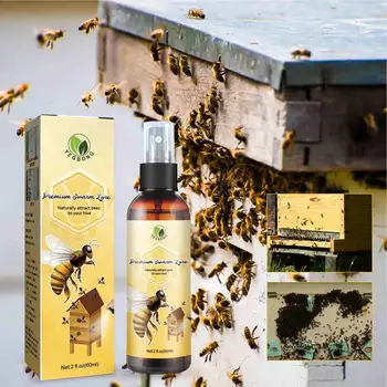 Спрей-аттрактант для пчел, привлекающий пчелиную колонию, ловушка для отпугивания пчел, контроль приманки, спрей для наружного дерева и мебели, спрей от запаха пыльцы, почвы