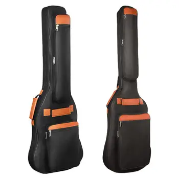Сумки для электрогитар, регулируемый плечевой ремень, черная акустическая гитара с толстой подкладкой
