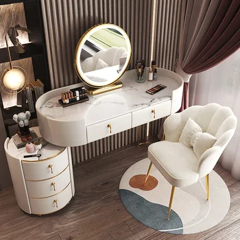 Туалетный столик в спальне, современный минималистичный многофункциональный шкаф для хранения, туалетный столик для макияжа, мебель для спальни, мебель для дома