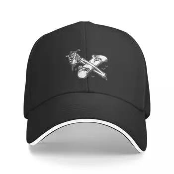 Черно-белая бейсбольная кепка с татуировкой в виде руки скелета и скейтбординга, мужские роскошные шляпы с капюшоном, мужская кепка, женская