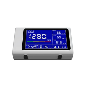Экологический монитор NDIR Инфракрасный детектор качества воздуха CO2 PM2.5TVOC, температуры и влажности