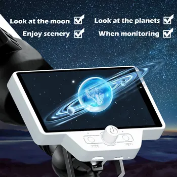 Электронный окуляр WiFi-телескопа, 5-дюймовый IPS-экран, 2K HD WiFi, цифровая телескопическая камера с дистанционным управлением для для IOS